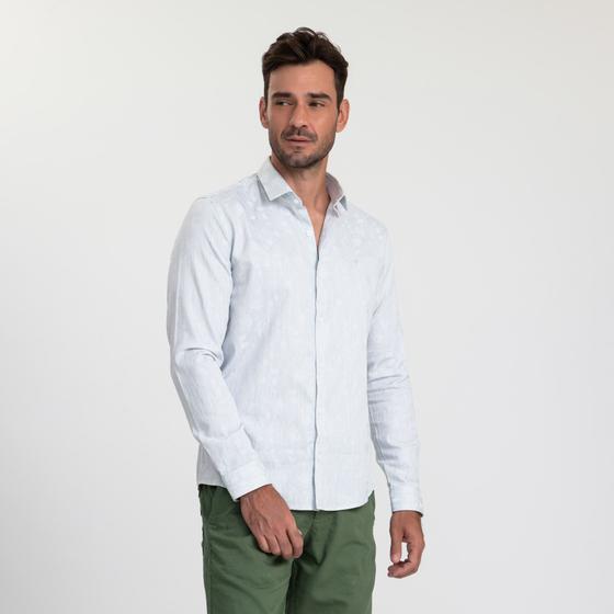 Imagem de Camisa Manga Longa Docthos Slim Jacquard Listrado