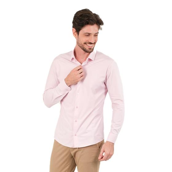 Imagem de Camisa Masc. Slim Fit Elastic Tech Comfort Sibra ML4422S