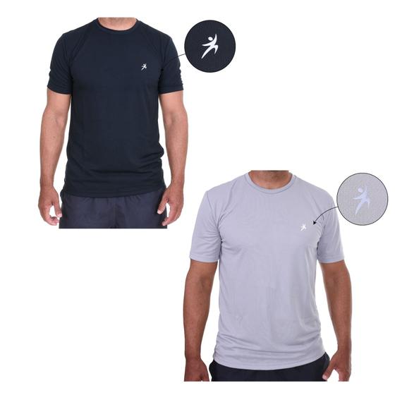 Imagem de Camisa Masculina Blusa Dry Fit Esportiva Camiseta Leve Para Academia Caminhada Corrida Seca Rápido