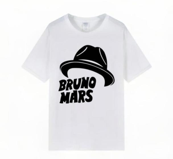 Imagem de Camisa Masculina Bruno Mars Música Pop Camiseta 100% Algodão