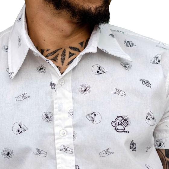 Imagem de Camisa Masculina Casual Manga Curta (estampada)