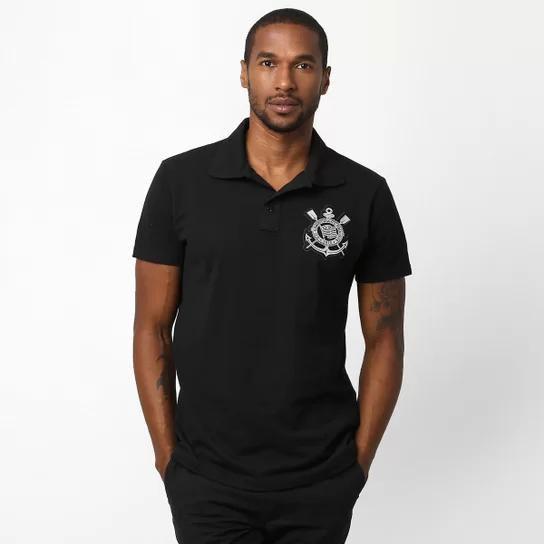 Imagem de Camisa Masculina Corinthians Polo SCCP Silver