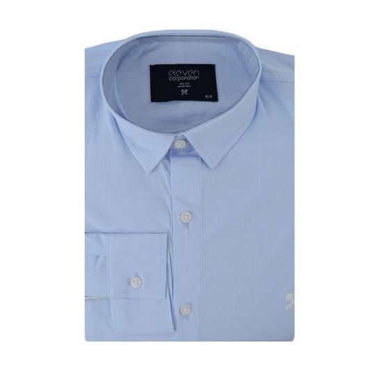 Imagem de Camisa Masculina Eleven ML Básica Azul - S012202