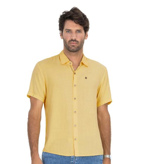 Imagem de Camisa Masculina Em Viscose Slub Diametro Amarelo