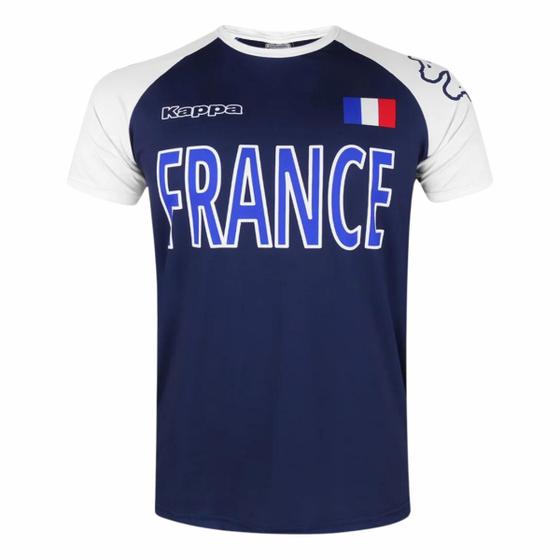 Imagem de Camisa Masculina França Kappa Azul