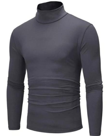 Imagem de Camisa masculina gola alta/segunda pele/com proteção uv fator 50