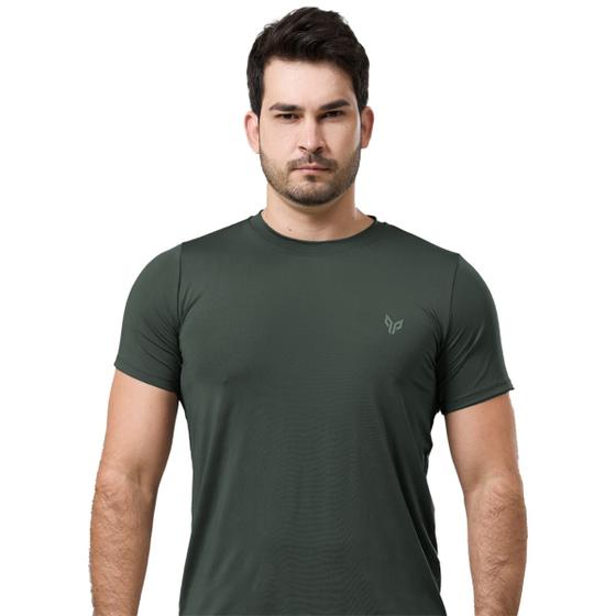 Imagem de Camisa Masculina Manga Curta Camiseta Dry Fit UV Térmica Academia Treino Básica