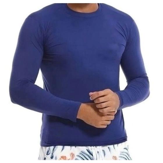 Imagem de Camisa masculina manga longa esporte proteção solar Uv+50  clássico