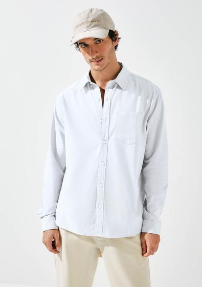 Imagem de Camisa Masculina Manga Longa Regular Oxford