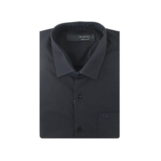 Imagem de Camisa Masculina Ogochi ML Tradicional Preto - 0014