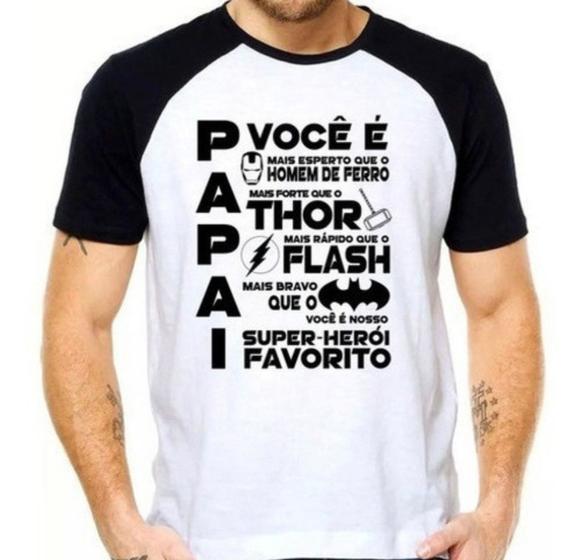 Imagem de Camisa Masculina Papai Herói - Feliz Dia Dos Pais