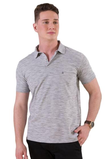 Imagem de Camisa Masculina Polo Manga Curta Piquet Mescla