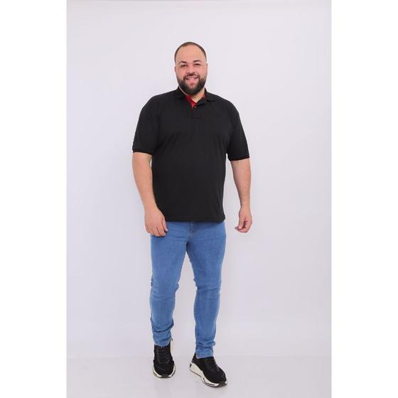 Imagem de Camisa masculina polo piquet plus size com bordado robles G1/G2/G3 polo clásica