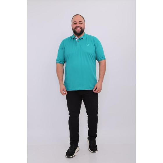 Imagem de Camisa masculina polo piquet plus size com bordado robles G1/G2/G3 polo clásica