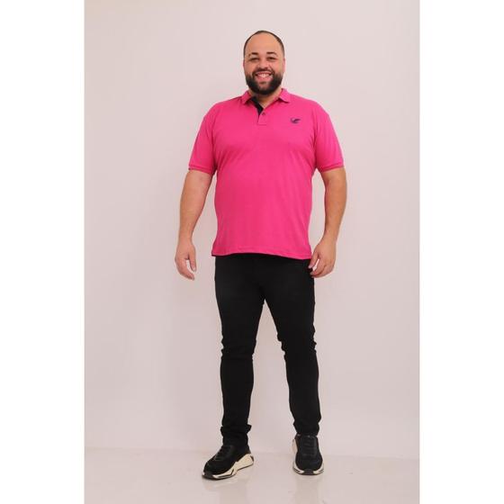 Imagem de Camisa masculina polo piquet plus size com bordado robles G1/G2/G3 polo clásica