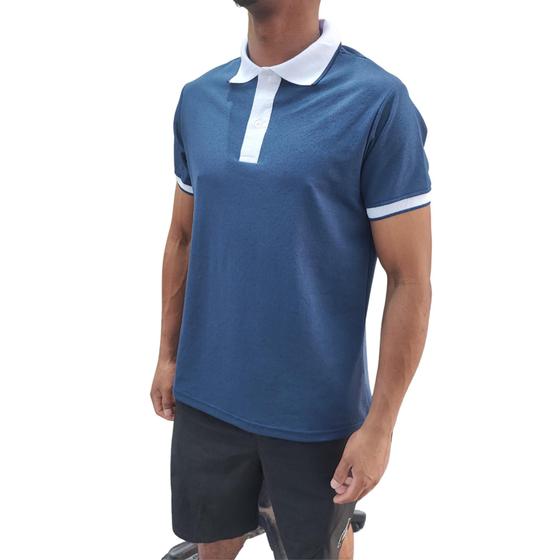 Imagem de Camisa Masculina Polo Piquet Trabalho Uniforme Qualidade