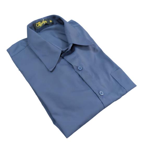 Imagem de Camisa Masculina Social Manga Longa Plus Size Com Algodão