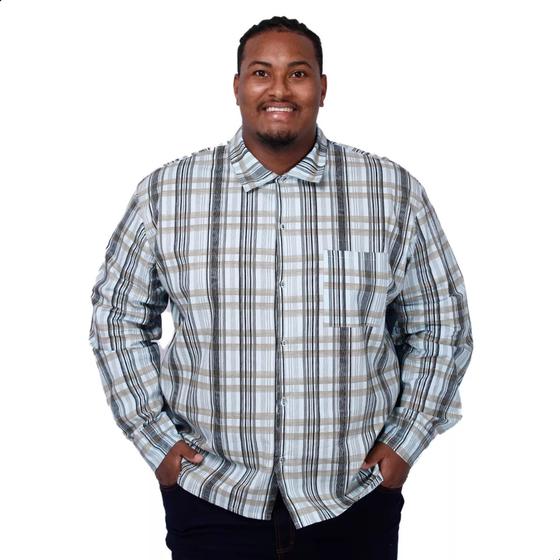 Imagem de Camisa Masculina Tradicional Rodeio Xadrez Plus Size