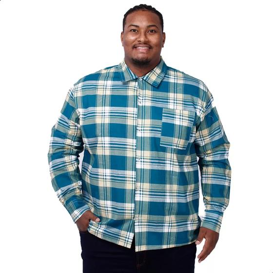 Imagem de Camisa Masculina Tradicional Rodeio Xadrez Plus Size