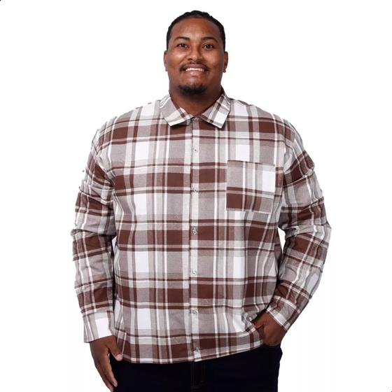 Imagem de Camisa Masculina Tradicional Rodeio Xadrez Plus Size