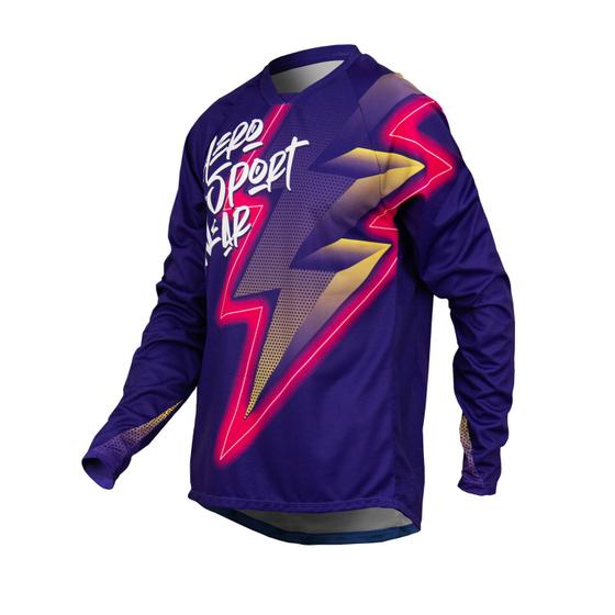 Imagem de Camisa Motocross Cross ASW Image Divide 23 Roxo