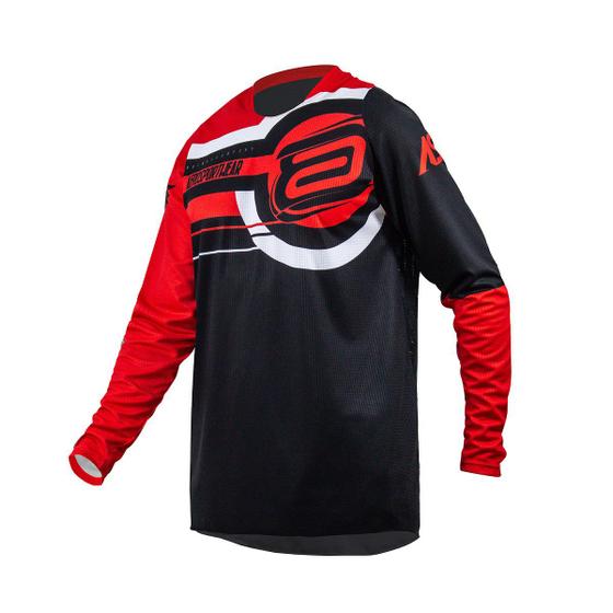 Imagem de Camisa Motocross Cross ASW Target Vermelho Off Road Moto