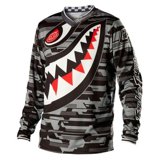 Imagem de Camisa Motocross Troy Lee Gp P-51 Cinza