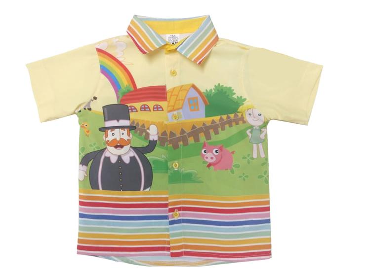 Imagem de Camisa Mundo Bita Fazendinha Festa Infantil