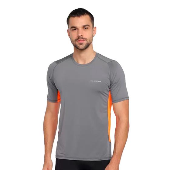 Imagem de Camisa Olympikus Recortes Masculina Cinza Laranja