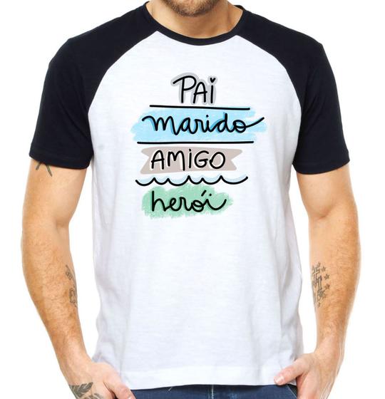 Imagem de Camisa pai marido amigo heroi camiseta dia dos pais paizao