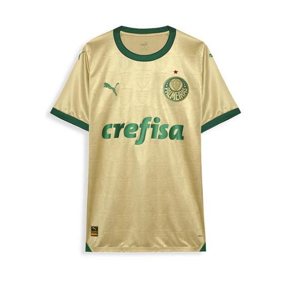 Camisa Palmeiras 24/25 Home III Dourada Versão Jogador Menor preço em Camisa Palmeiras 24/25 Home III Dourada Versão Jogador