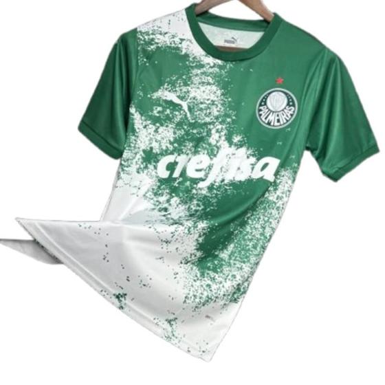 Camisa Palmeiras ediçao Especial 3, III 2024/25 - , Versão Torcedor - Tinta Branc Menor preço em Camisa Palmeiras ediçao Especial 3, III 2024/25 - , Versão Torcedor - Tinta Branc