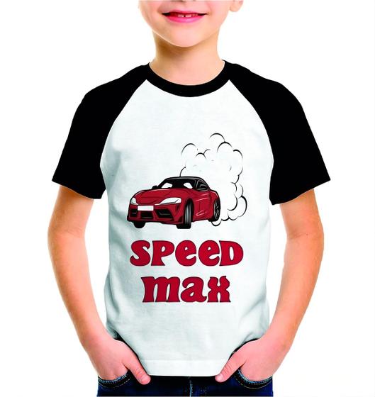 Imagem de Camisa Personalizada Estampada Carro de Corrida Infantil