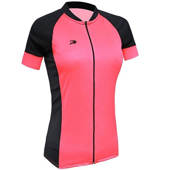 Imagem de Camisa Placar Ciclista Servia Rosa Fluorescente/preto