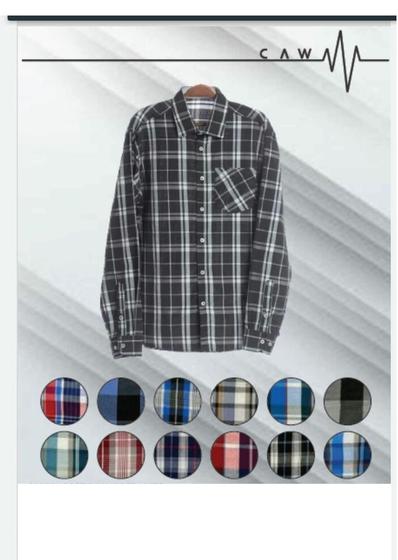 Imagem de Camisa Plus de Flanela ML Xadrez
