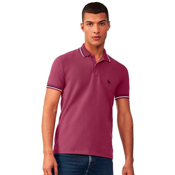 Imagem de Camisa Polo Acostamento Elastano IN23 Bordô Masculino