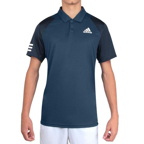Camisa Polo Adidas Club 3STR Marinho Menor preço em Camisa Polo Adidas Club 3STR Marinho