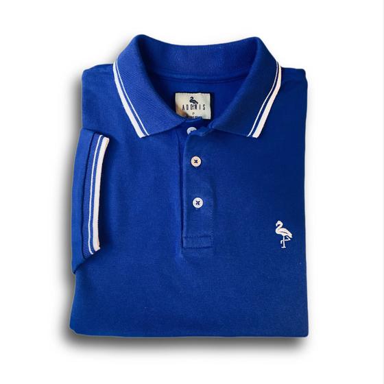 Imagem de Camisa Polo Algodão Azul Royal 