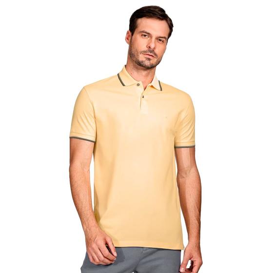 Imagem de Camisa Polo Aramis 4 Frisos Ve25 Amarelo e Caqui Masculino