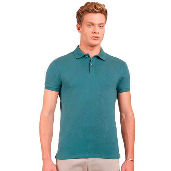 Imagem de Camisa Polo Aramis Suedine Canelado IN24 Verde Masculino