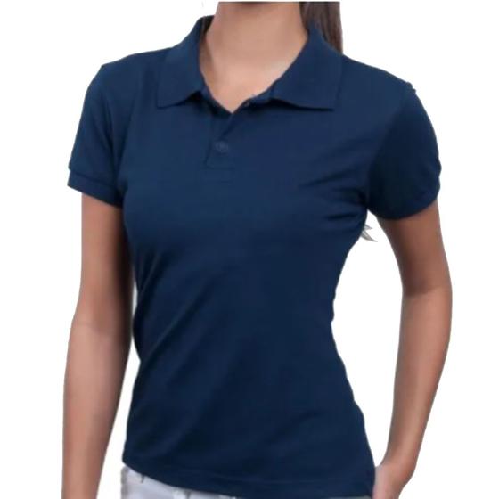 Camisa Polo Básica Feminina Malwee Menor preço em Camisa Polo Básica Feminina Malwee