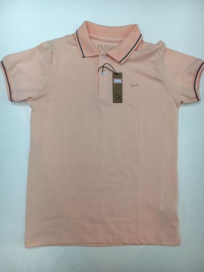 Imagem de Camisa Polo Básica Ogochi Kids em uma bela cor salmão suave