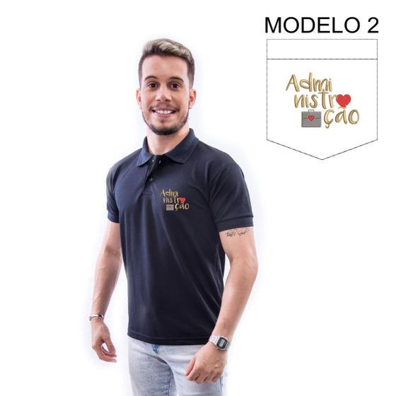 Imagem de Camisa Polo Bordado Profissão Administração