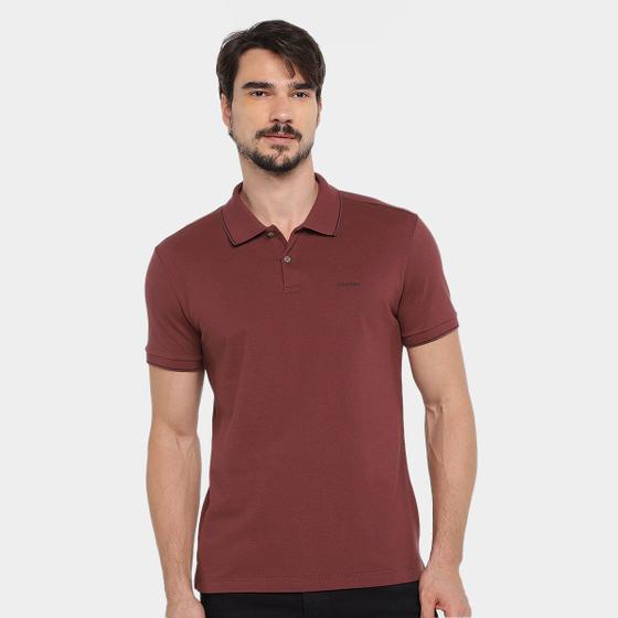 Imagem de Camisa Polo Calvin Klein Slim Básica Friso Masculina