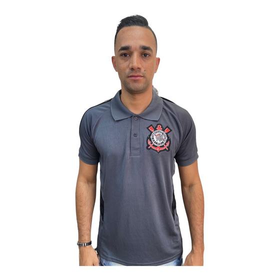 Imagem de Camisa Polo Corinthians Dry Chumbo