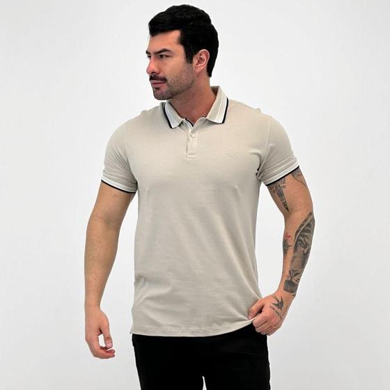 Imagem de Camisa Polo Dudalina com Botão Manga Curta Masculina