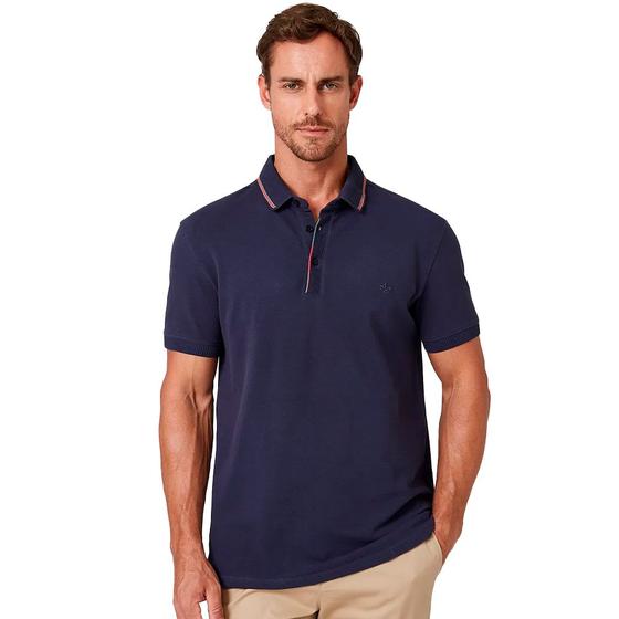 Imagem de Camisa Polo Dudalina Friso In24 Marinho Masculino