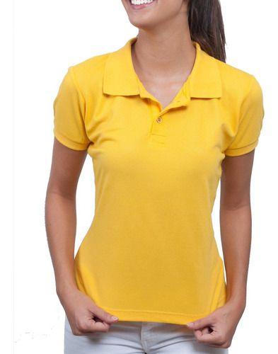 Imagem de Camisa Polo Feminina Camiseta Gola Atacado Uniforme Piquet