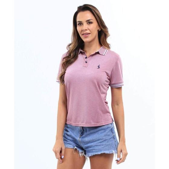 Imagem de Camisa Polo Feminina Manga Curta Piquet Dia a Dia