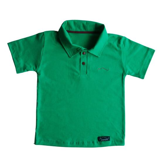 Imagem de Camisa Polo Infantil Branca, azul royal, preta, azul celeste e verde Premium